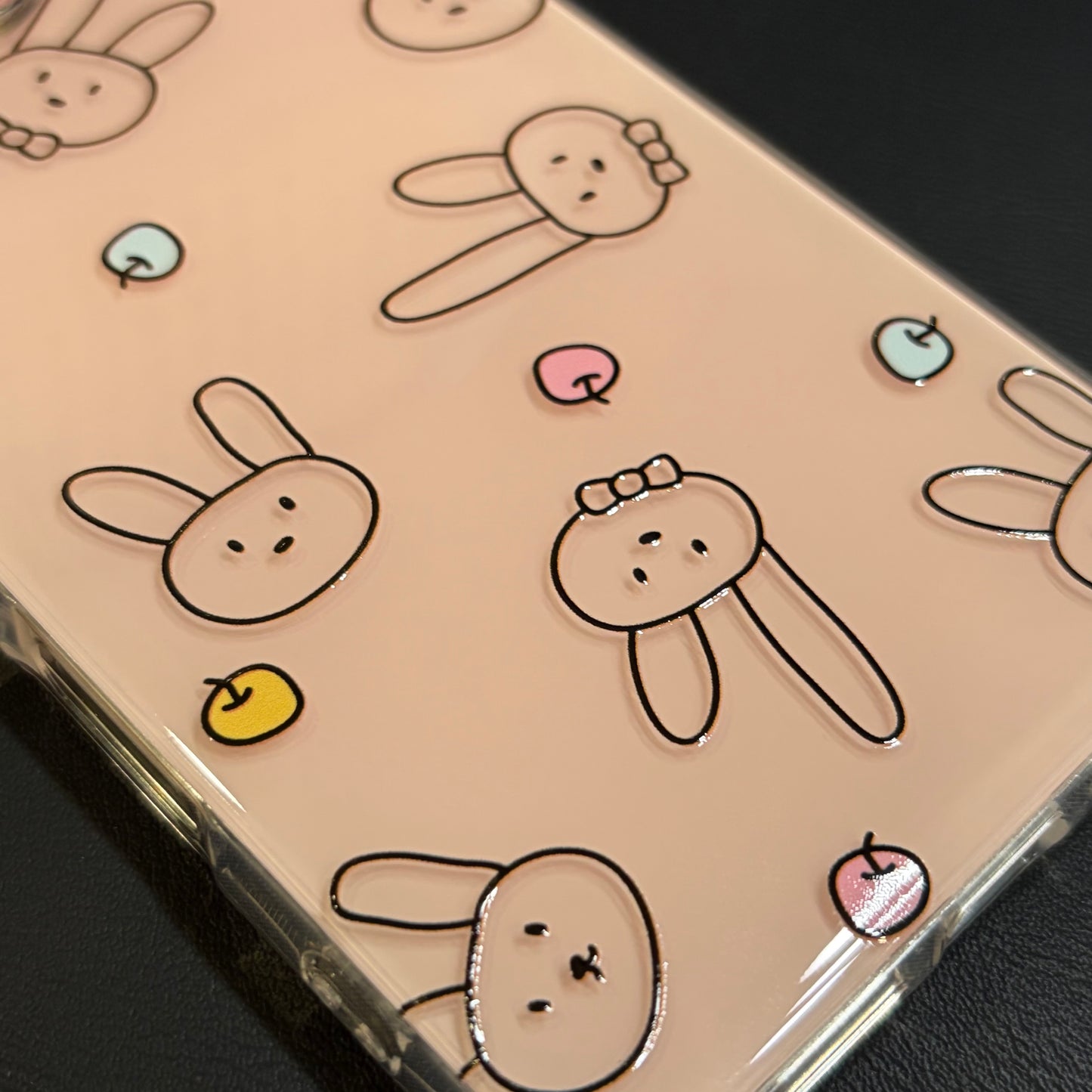 OXYGEN DOG PASTEL BUNNY JELLY CASE-PINK