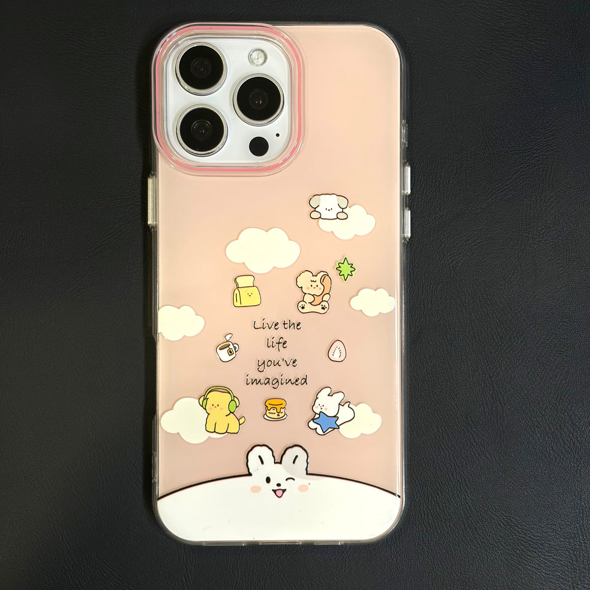 OXYGEN DOG HAPPY LIFE JELLY CASE-PINK
