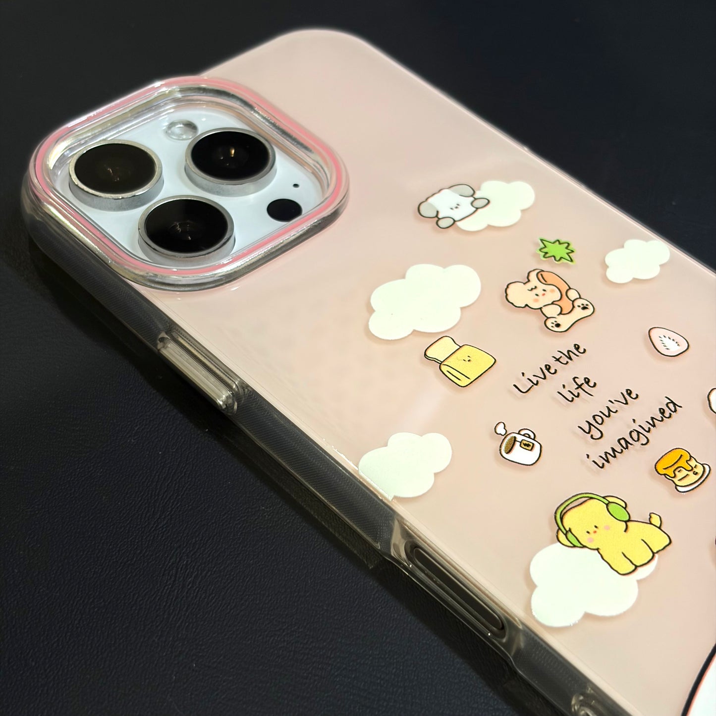 OXYGEN DOG HAPPY LIFE JELLY CASE-PINK