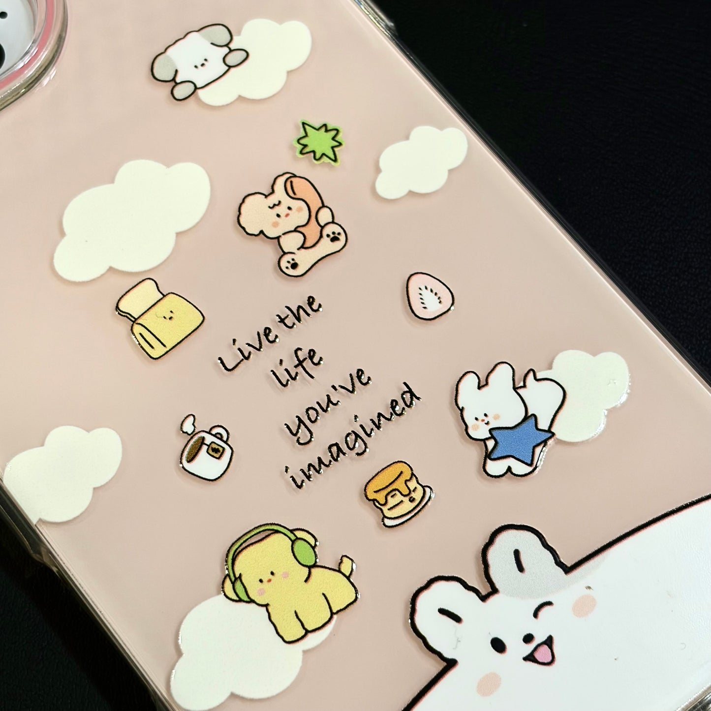 OXYGEN DOG HAPPY LIFE JELLY CASE-PINK