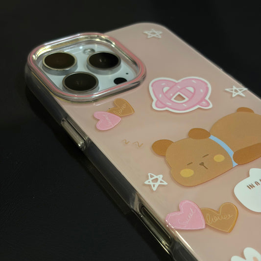 OXYGEN DOG CAPYBARA JELLY CASE-PINK