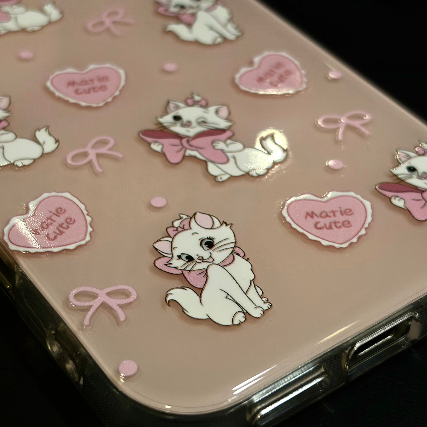 OXYGEN DOG MARIE CAT JELLY CASE-PINK