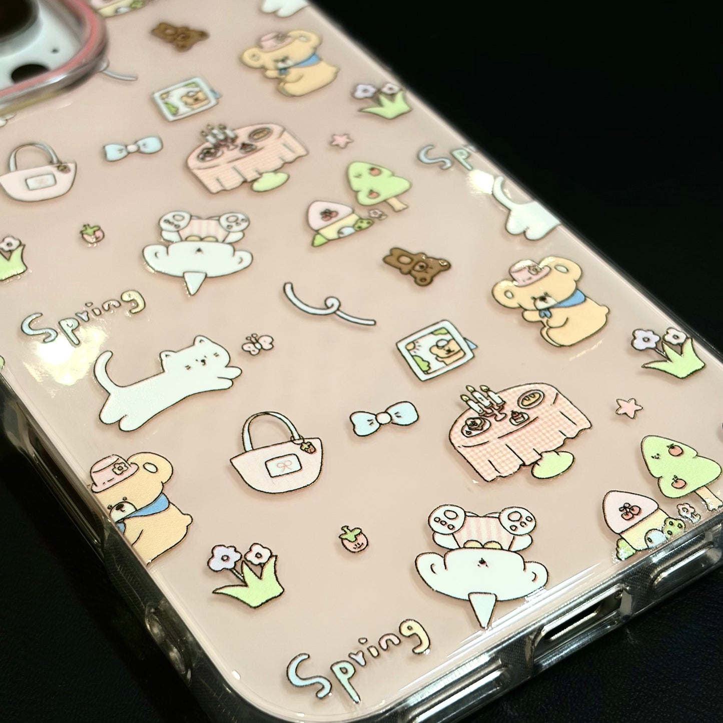 OXYGEN DOG SPRING FRIENDS JELLY CASE-PINK