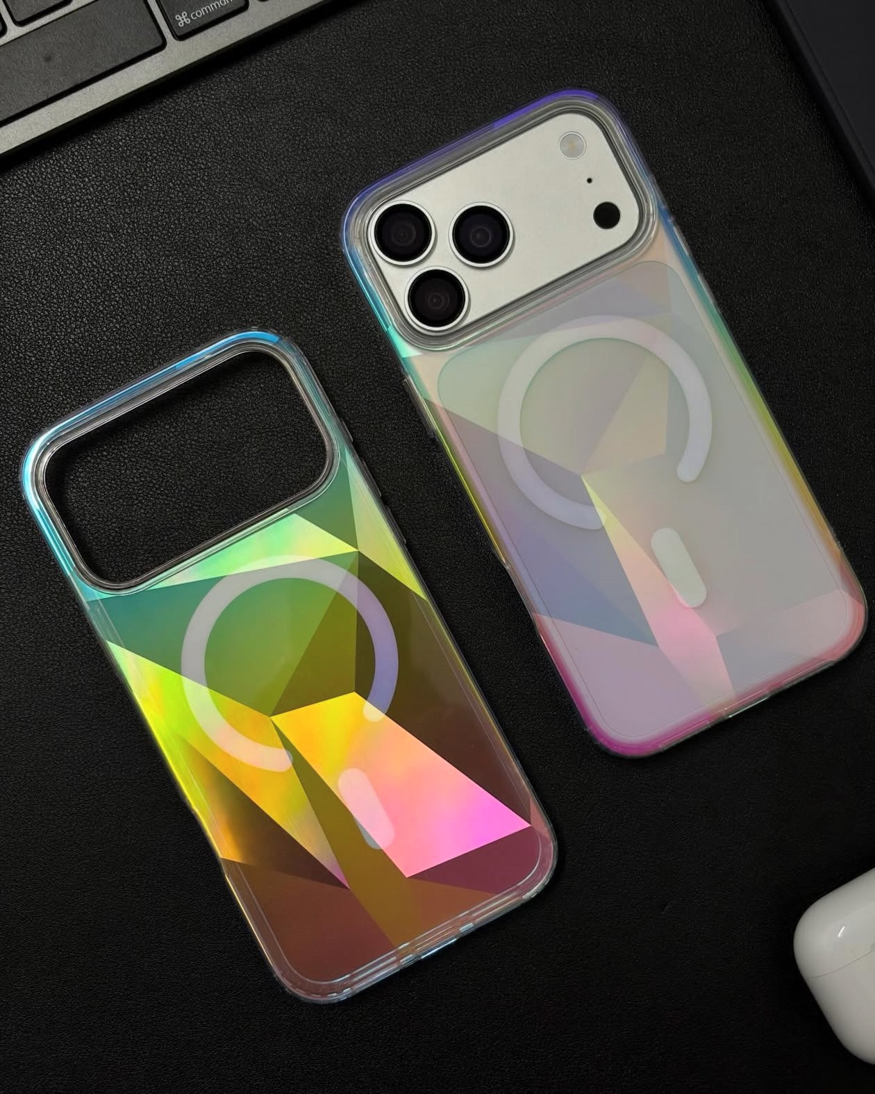 Iridescent Geometric Magnetic Phone Case