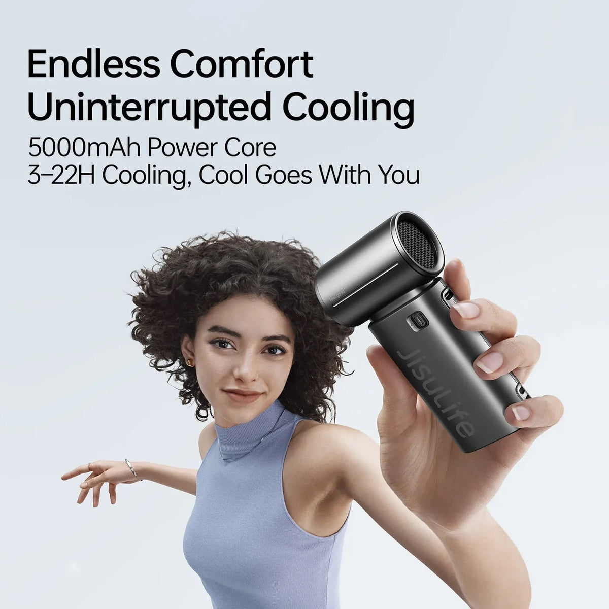 JisuLife Life 9S 5000mAh Blue Handheld Fan